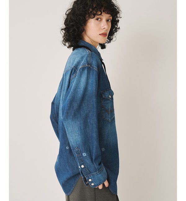  「【Wrangler】刺繍デニムシャツ」|シャツ・ブラウス|