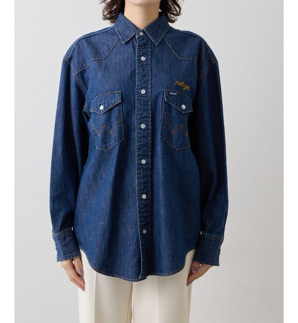  「【Wrangler】刺繍デニムシャツ」|シャツ・ブラウス|