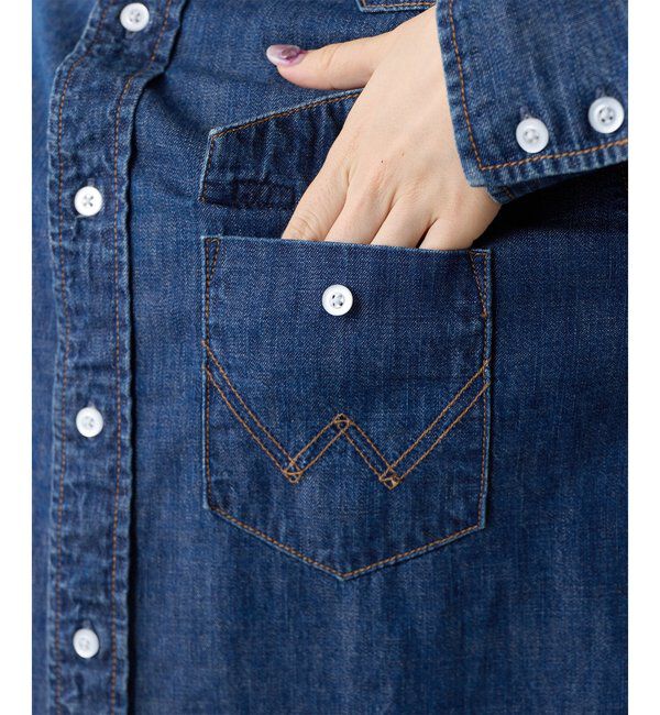  「【Wrangler】刺繍デニムシャツ」|シャツ・ブラウス|