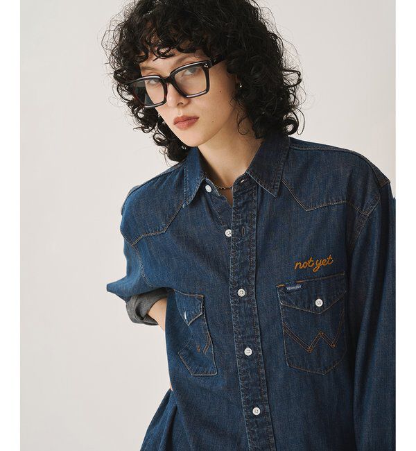  「【Wrangler】刺繍デニムシャツ」|シャツ・ブラウス|