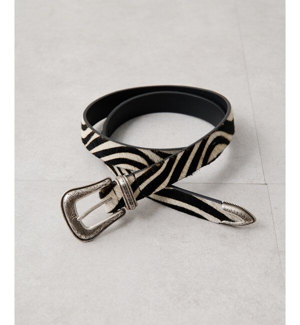  「【Wrangler】ゼブラヘアーベルト」|ベルト|