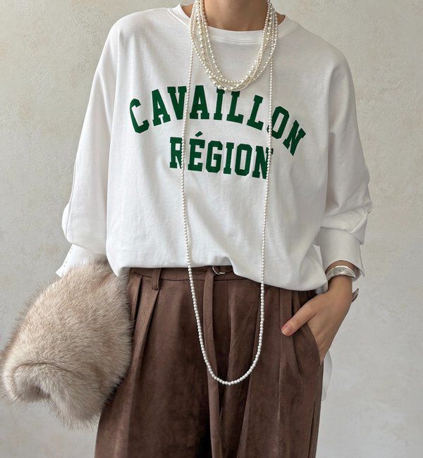  「CAVAILLON REGIONドルマンプリントロンTEE」|Tシャツ・カットソー|