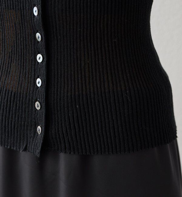  「リブボタンタンクトップ」|ニット・セーター|