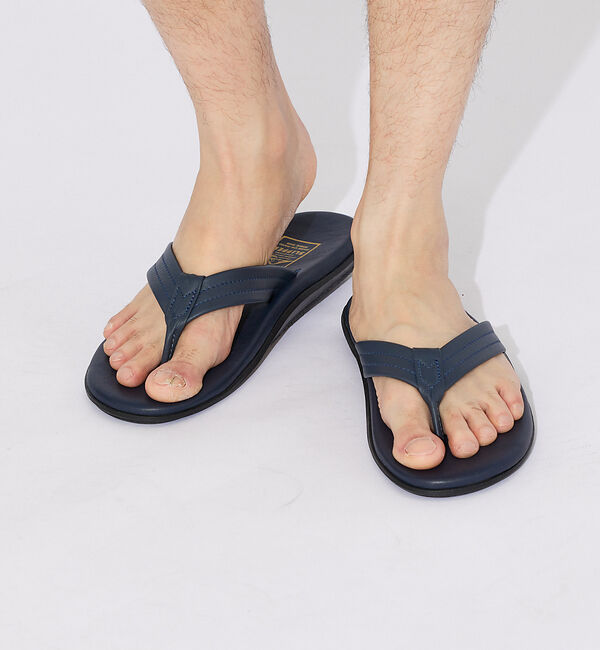 ABAHOUSE「【ISLAND SLIPPER / アイランドスリッパ】レザー トングサンダル」|サンダル|