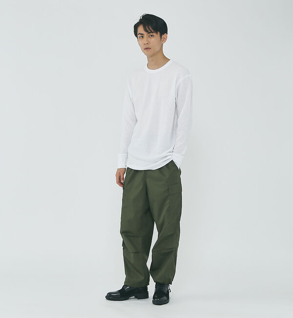 ABAHOUSE「【JEMORGAN/ジェーイーモーガン】ワッフル クルーネック ロングスリーブ」|Tシャツ・カットソー|