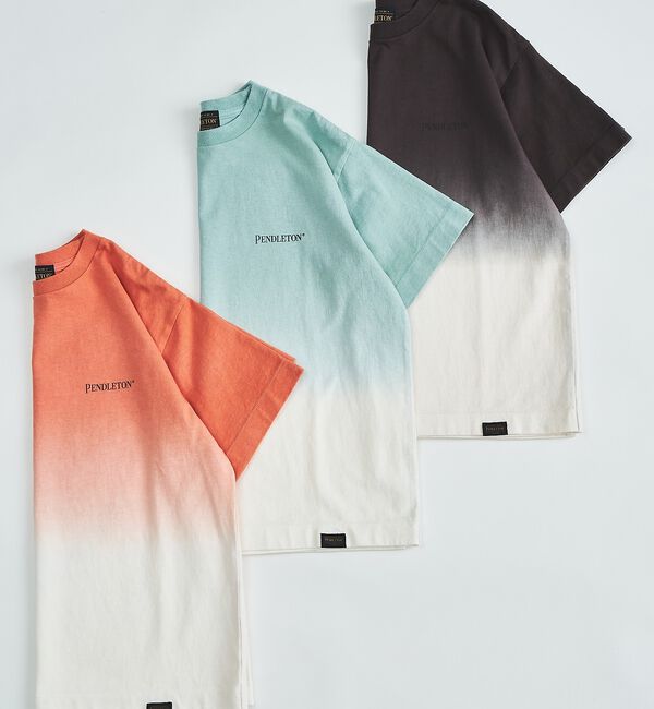 ABAHOUSE「【PENDLETON/ペンドルトン】グラデーション ダイバックプリント Tシャツ」|Tシャツ・カットソー|