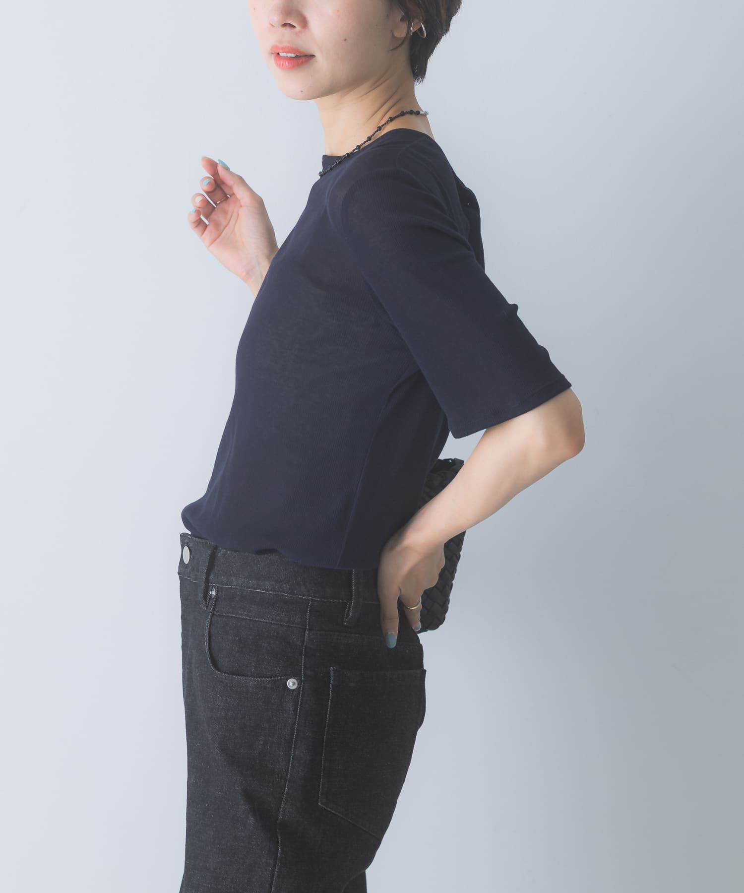 URBAN RESEARCH ROSSO「バックリボンカットソー」|Tシャツ・カットソー|