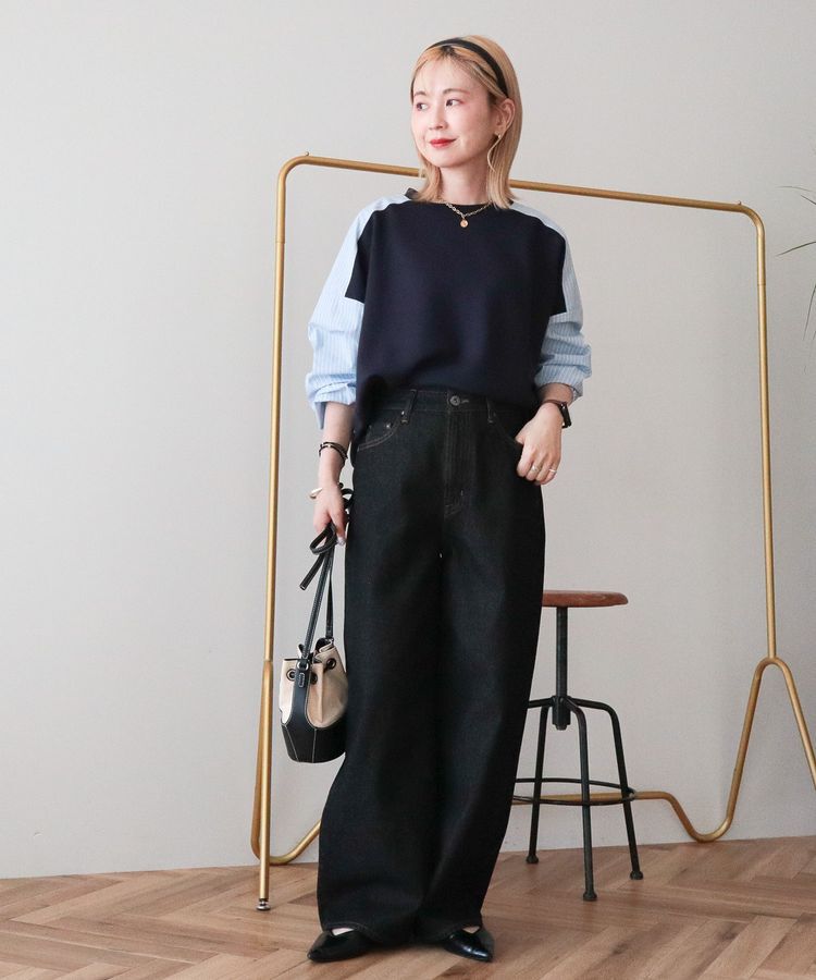 AMERICAN HOLIC「【WEB限定】異素材コクーンポンチプルオーバー」|スウェット・ジャージ|