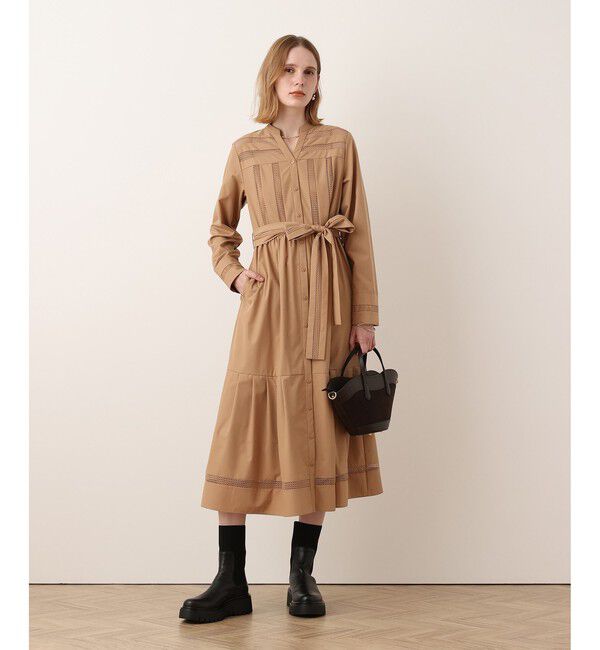 allureville「メッシュストライプワンピース」|ワンピース|