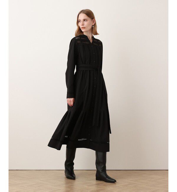 allureville「メッシュストライプワンピース」|ワンピース|