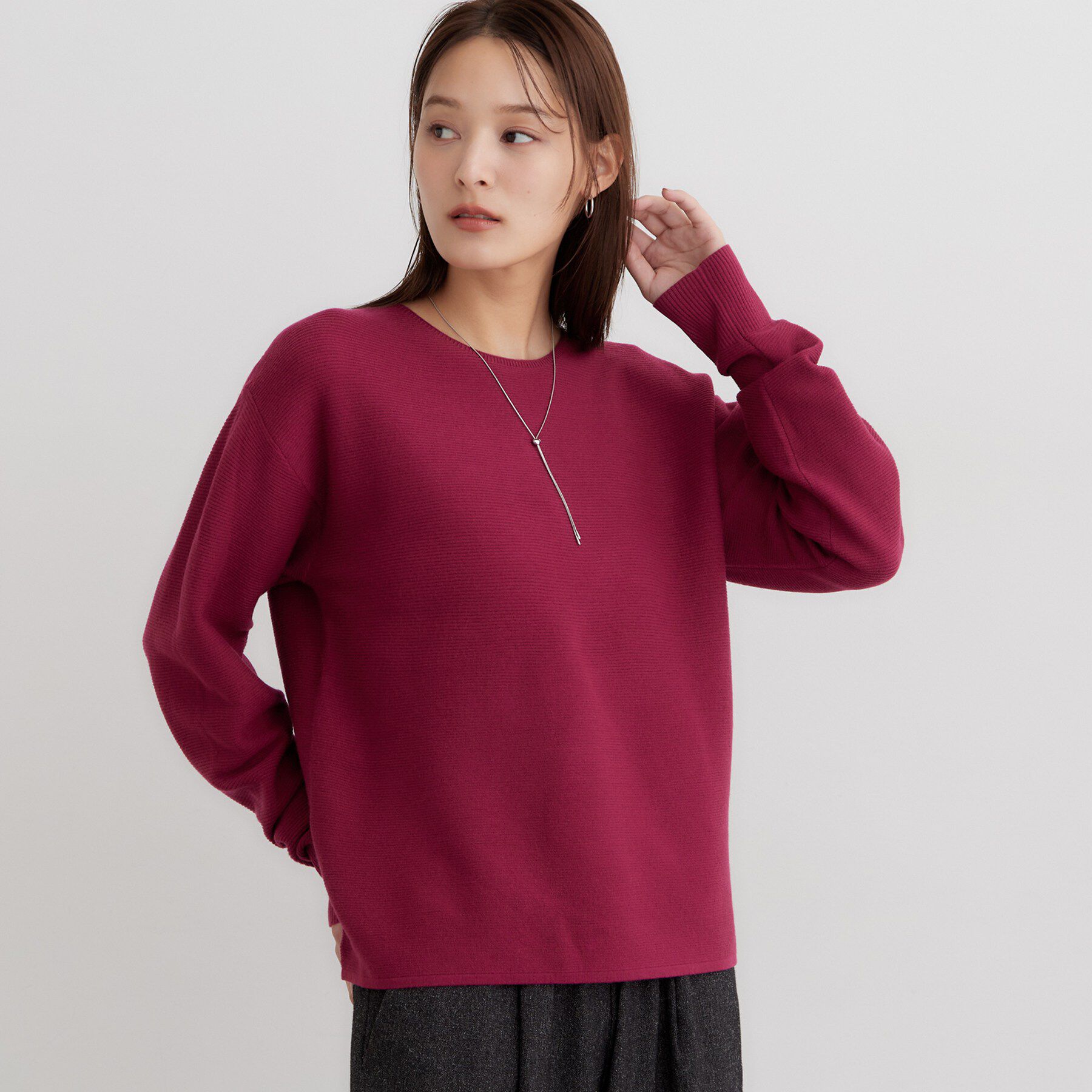 THE SHOP TK「アンチピリングガーターニット」|ニット・セーター|
