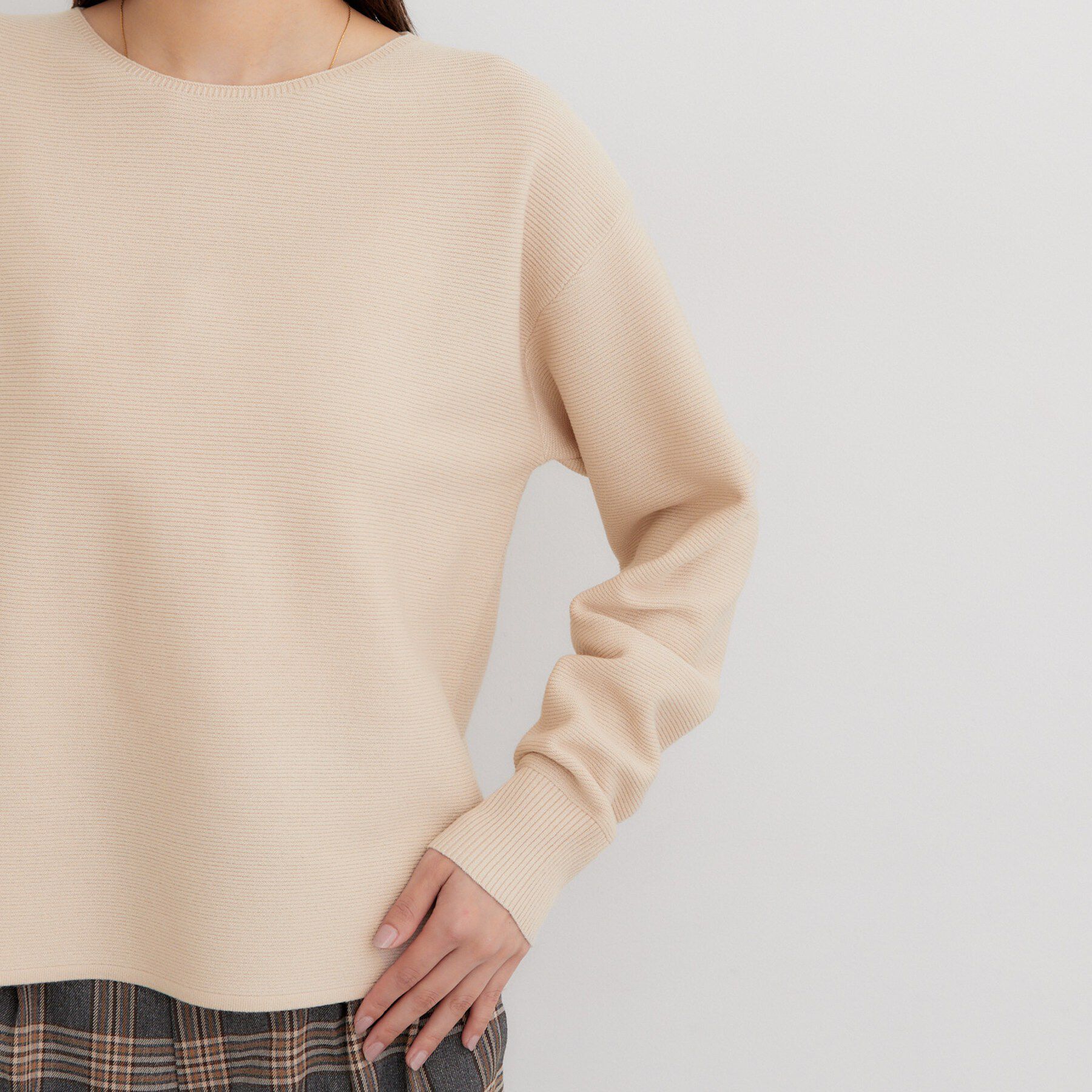 THE SHOP TK「アンチピリングガーターニット」|ニット・セーター|