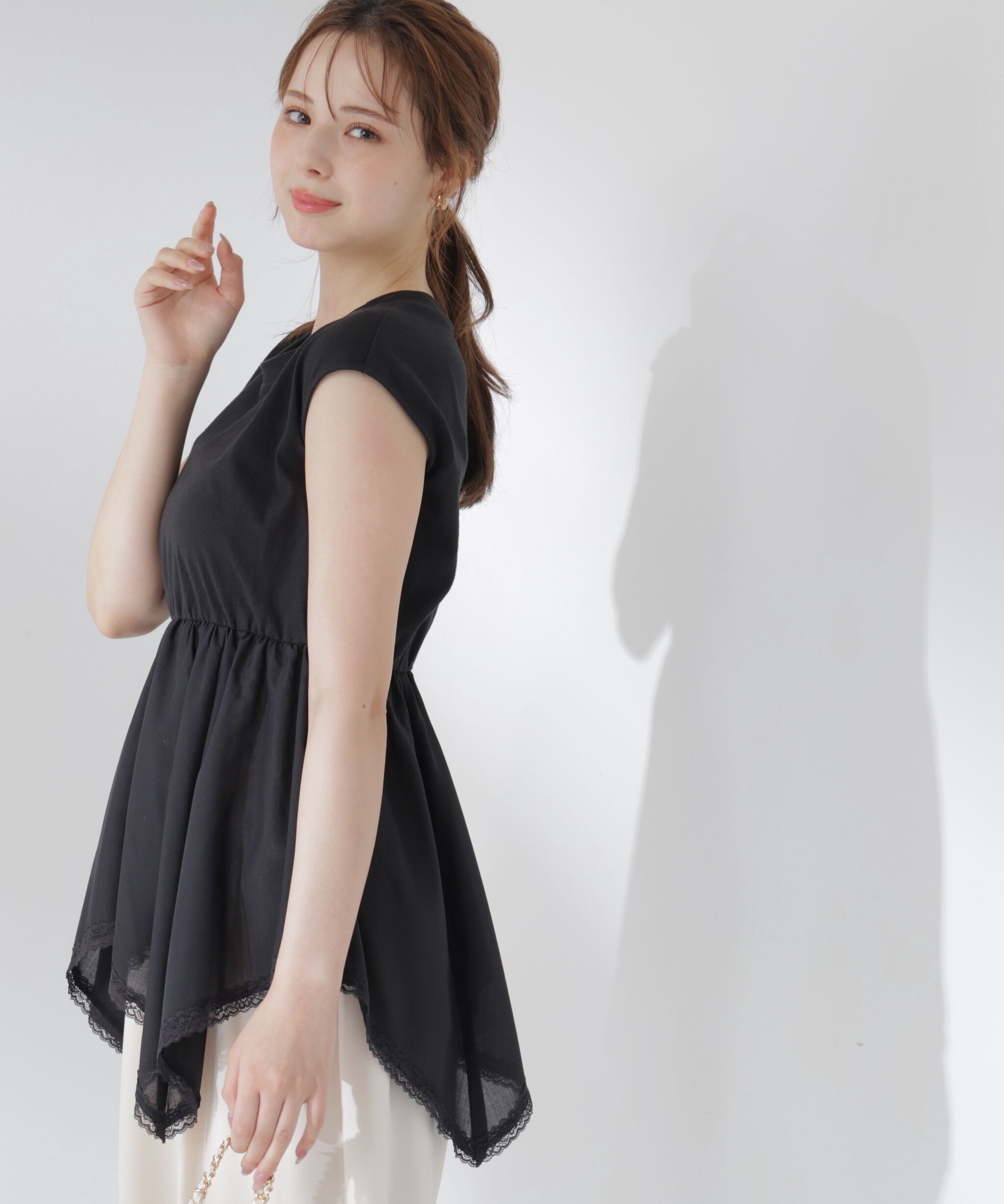 PROPORTION BODY DRESSING「＜EDIT COLOGNE＞ハンカチーフカットトップス」|Tシャツ・カットソー|