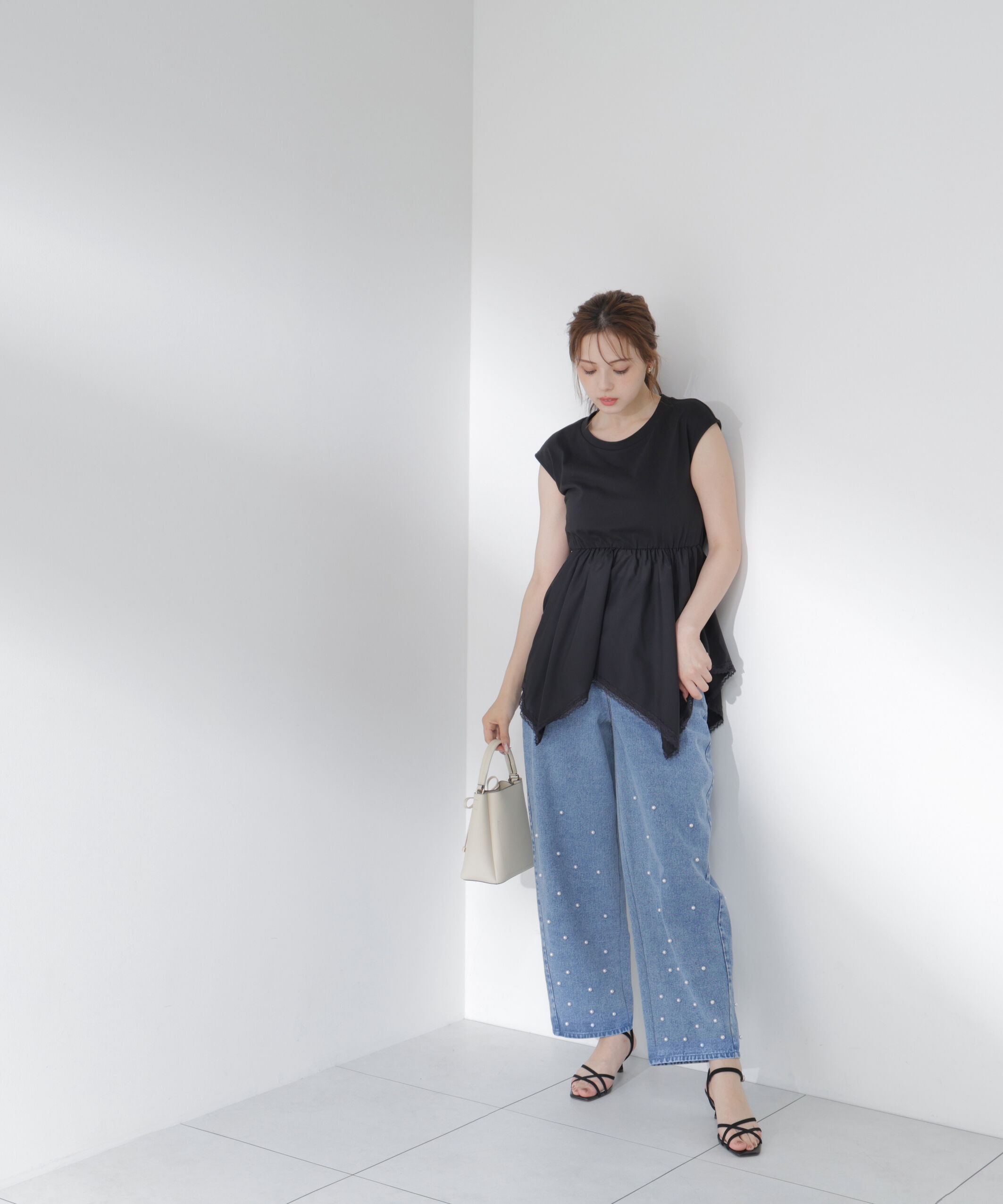 PROPORTION BODY DRESSING「＜EDIT COLOGNE＞ハンカチーフカットトップス」|Tシャツ・カットソー|