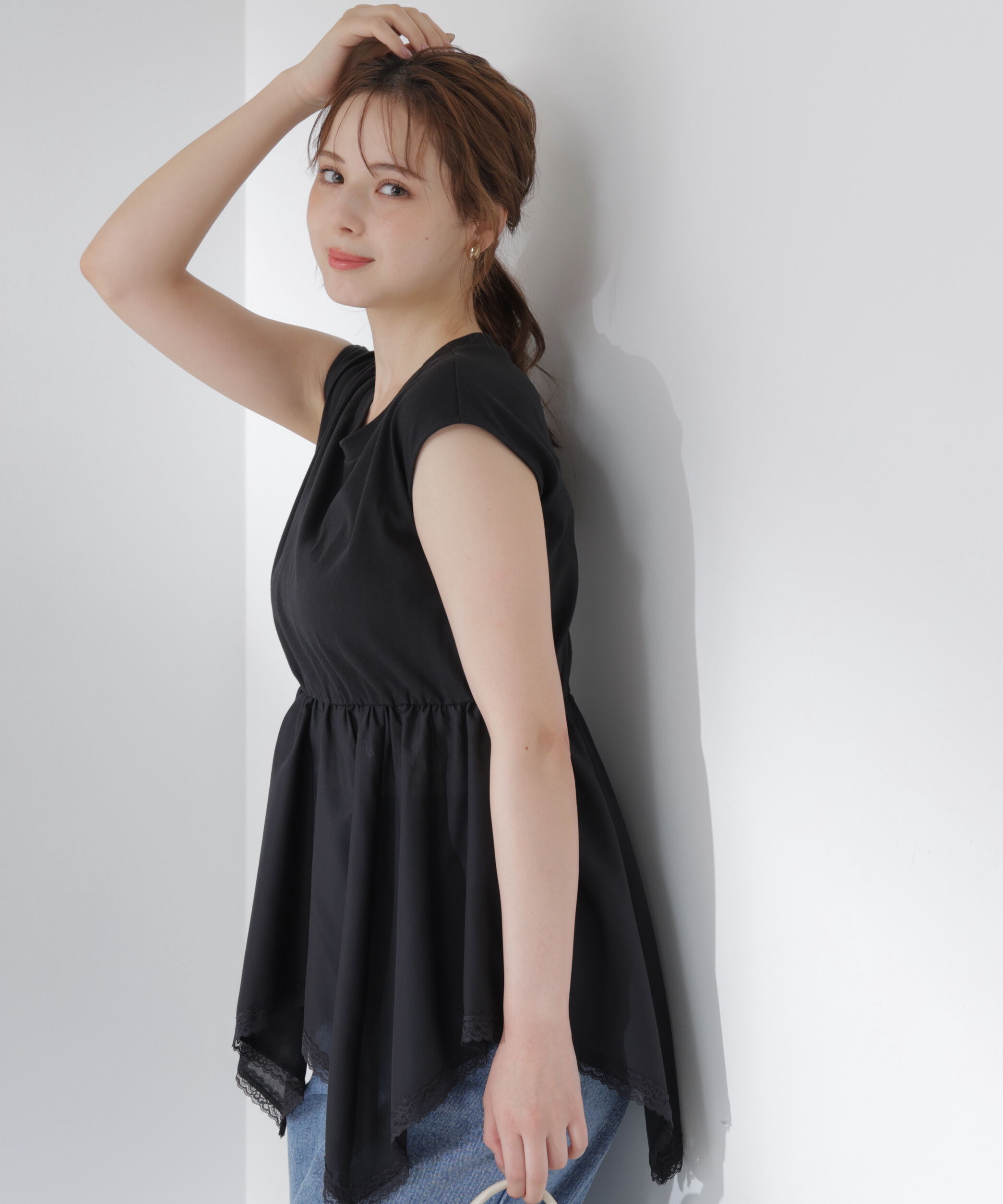 PROPORTION BODY DRESSING「＜EDIT COLOGNE＞ハンカチーフカットトップス」|Tシャツ・カットソー|