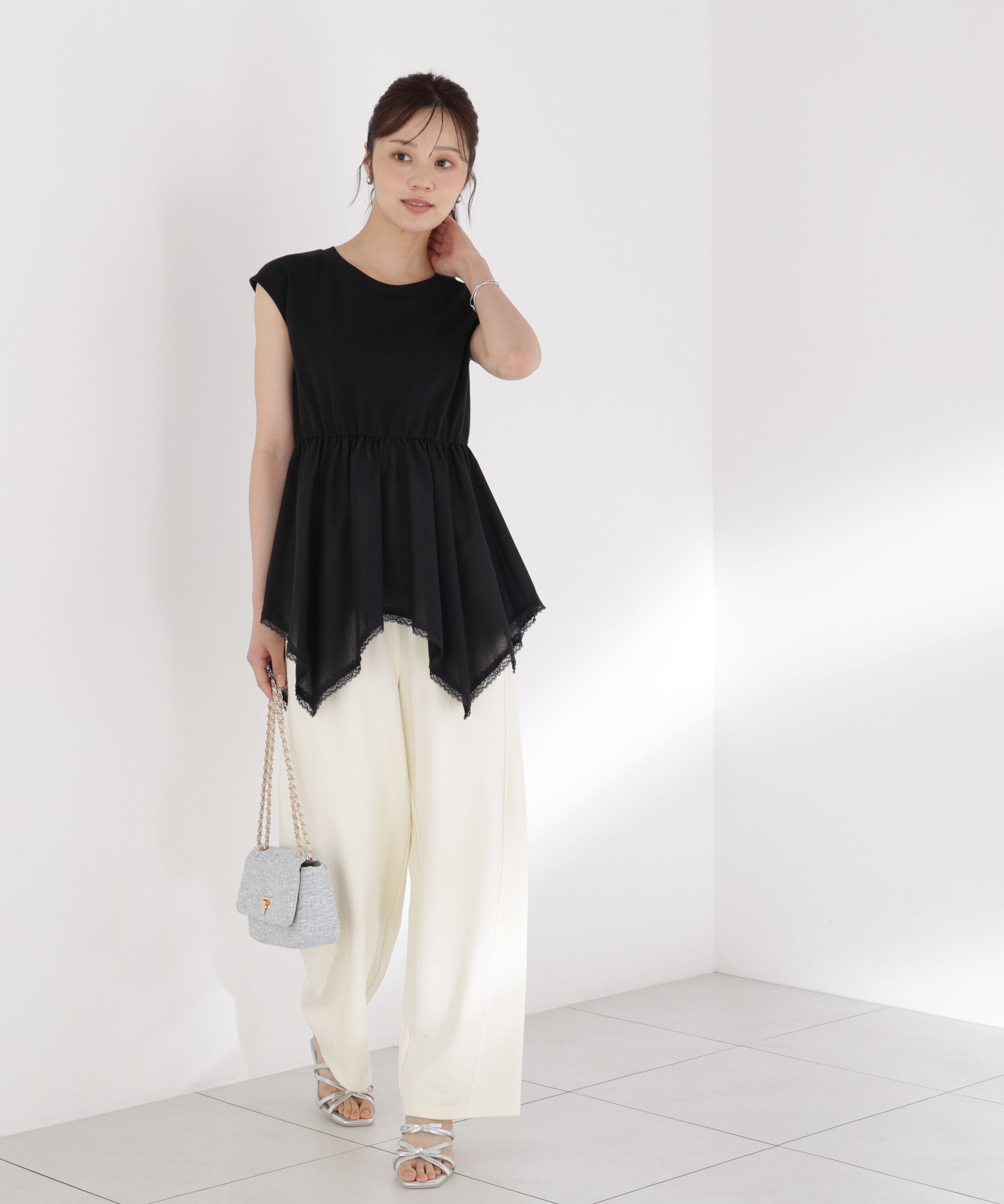 PROPORTION BODY DRESSING「＜EDIT COLOGNE＞ハンカチーフカットトップス」|Tシャツ・カットソー|