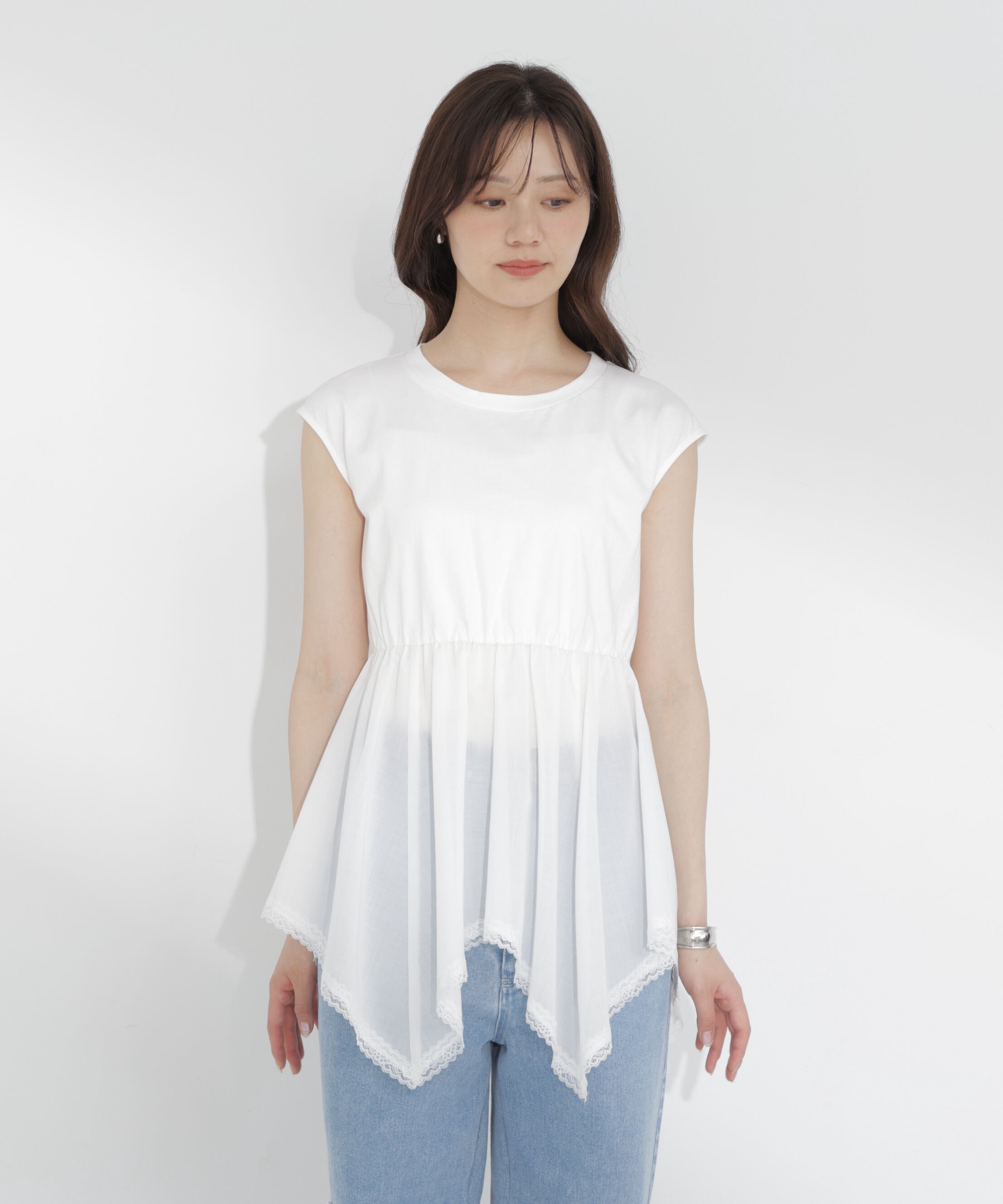 PROPORTION BODY DRESSING「＜EDIT COLOGNE＞ハンカチーフカットトップス」|Tシャツ・カットソー|