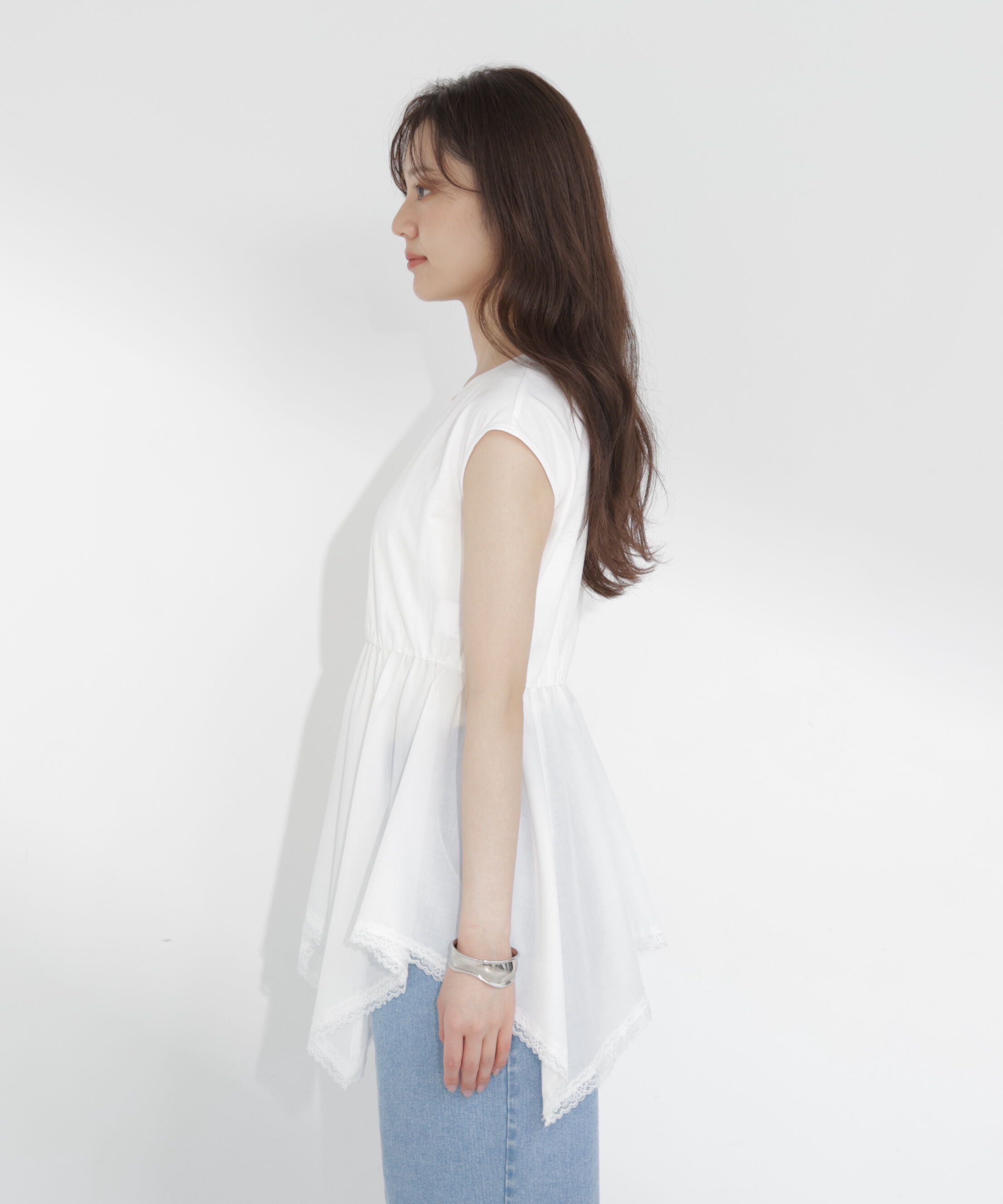 PROPORTION BODY DRESSING「＜EDIT COLOGNE＞ハンカチーフカットトップス」|Tシャツ・カットソー|