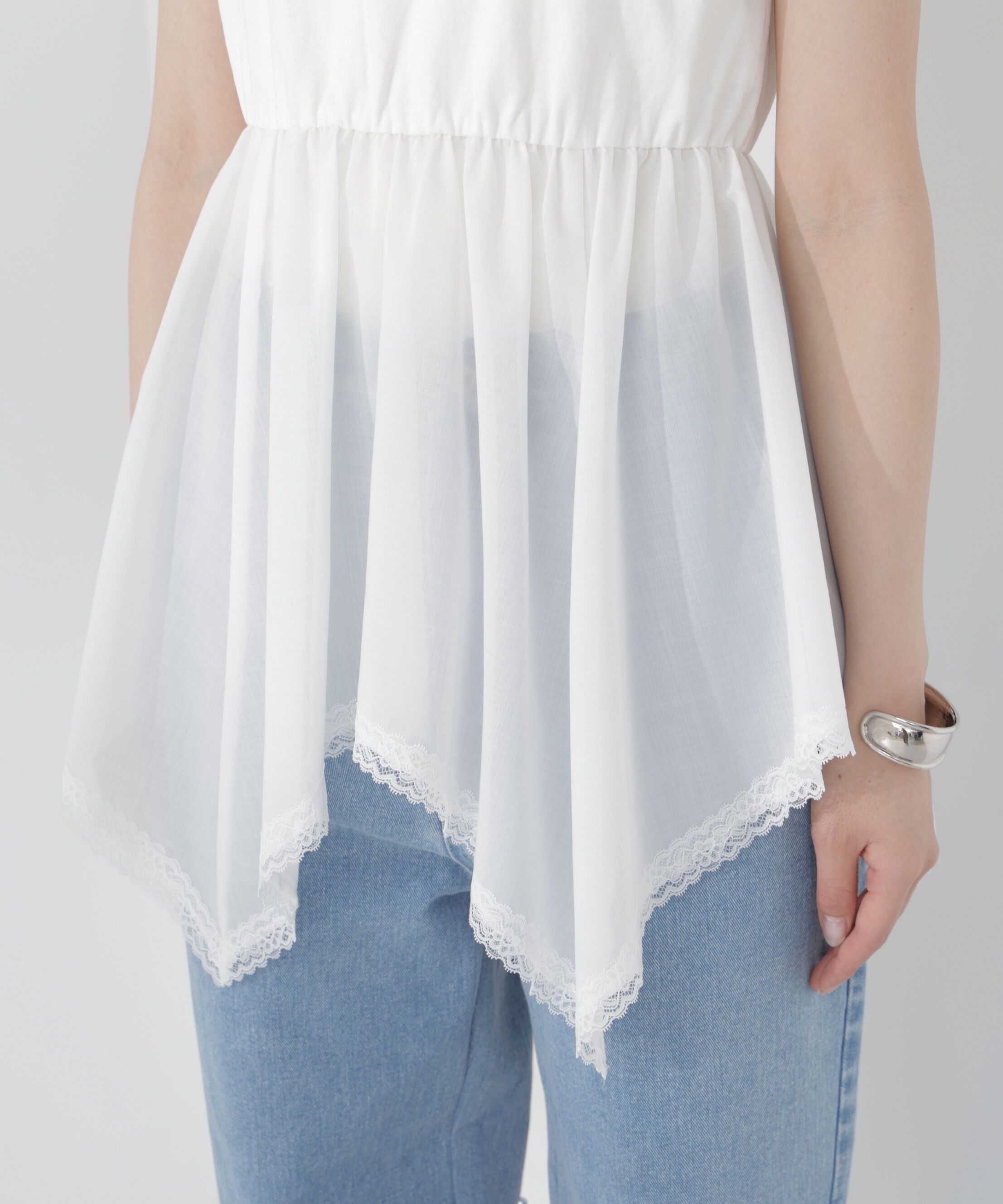 PROPORTION BODY DRESSING「＜EDIT COLOGNE＞ハンカチーフカットトップス」|Tシャツ・カットソー|