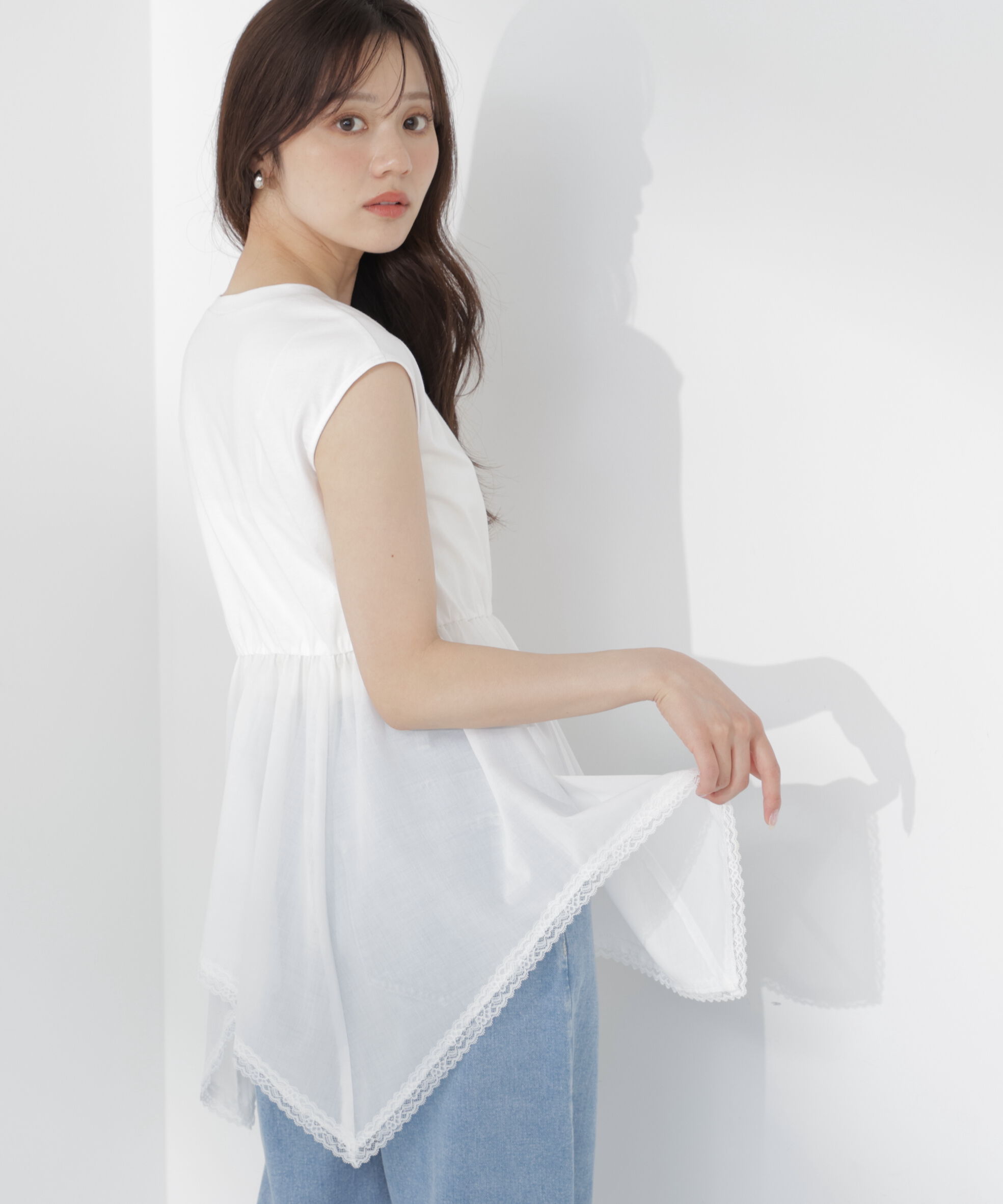 PROPORTION BODY DRESSING「＜EDIT COLOGNE＞ハンカチーフカットトップス」|Tシャツ・カットソー|