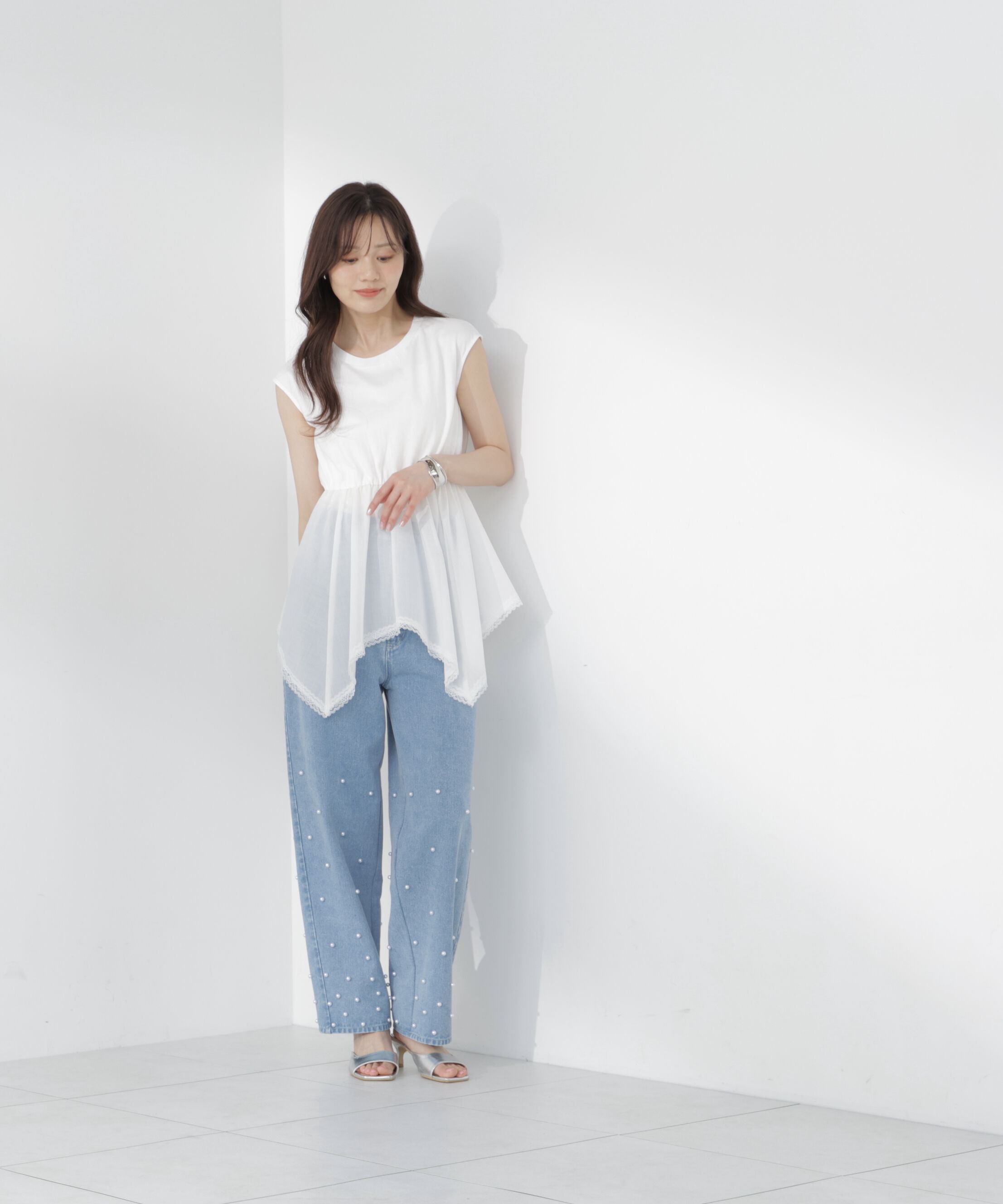 PROPORTION BODY DRESSING「＜EDIT COLOGNE＞ハンカチーフカットトップス」|Tシャツ・カットソー|