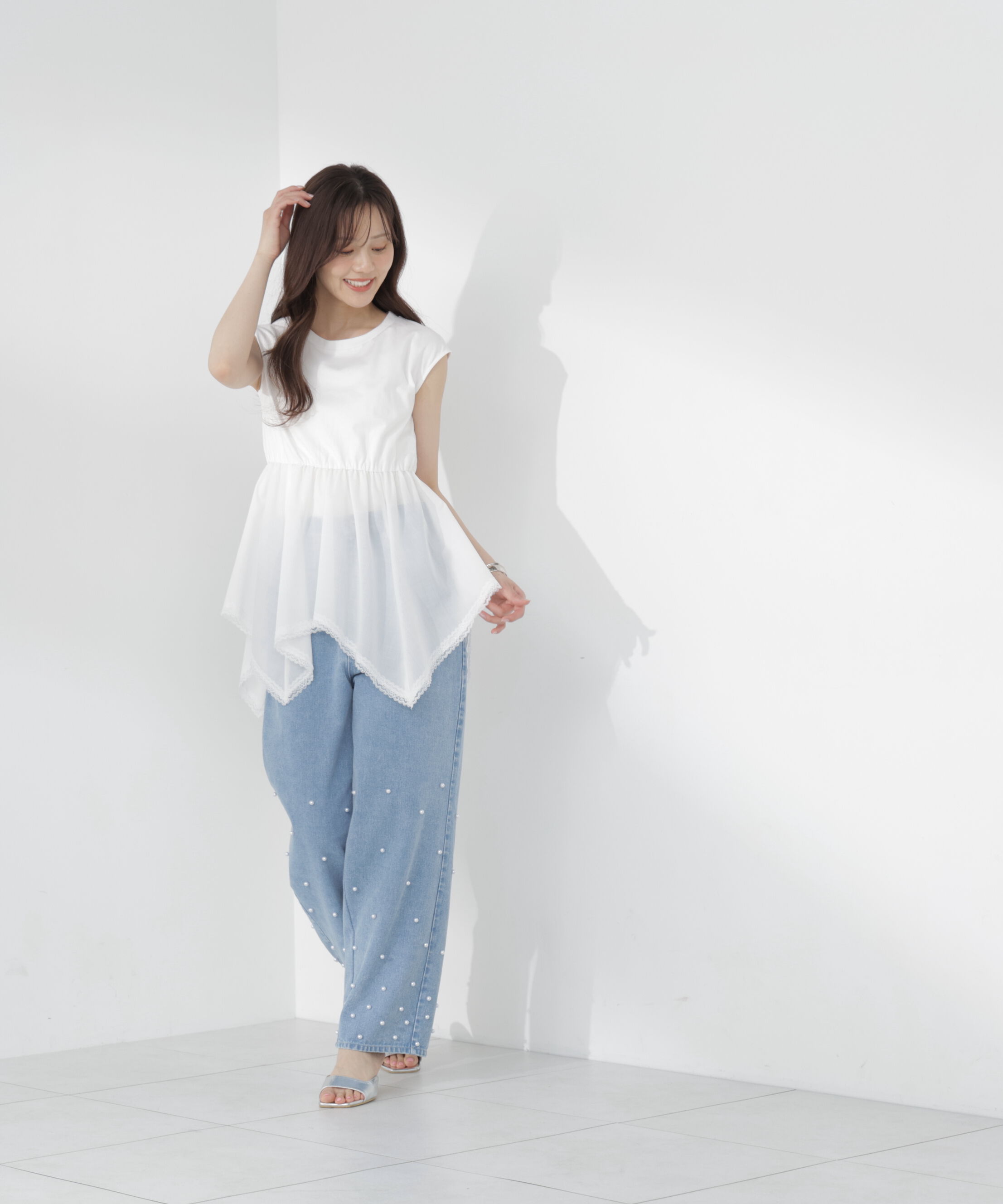 PROPORTION BODY DRESSING「＜EDIT COLOGNE＞ハンカチーフカットトップス」|Tシャツ・カットソー|