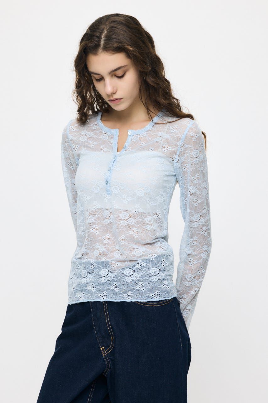 MOUSSY「ES HENRY NECK レーストップス」|Tシャツ・カットソー|