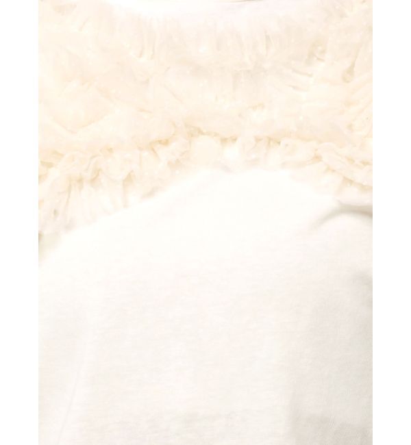 CALNAMUR「チュールフリルトップス」|Tシャツ・カットソー|