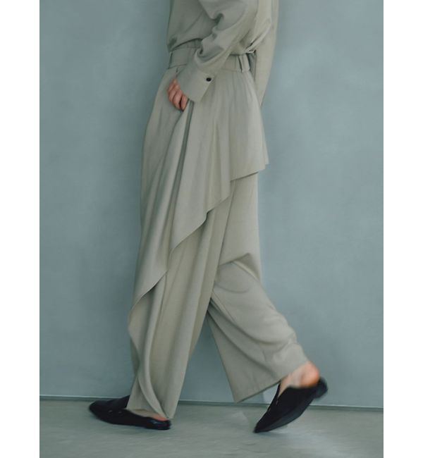 ELENDEEK「【Kaori Iseki&times;ELENDEEK】BACK DRAPE WIDE PT」|その他|ベージュ