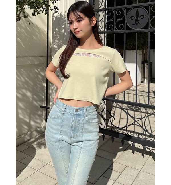 RESEXXY「ポイントレースTシャツ」|Tシャツ・カットソー|