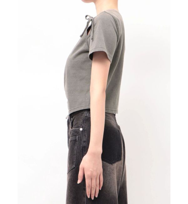 EMODA「アシンメトリーカットアウトTシャツ」|Tシャツ・カットソー|