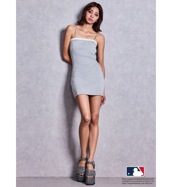 GYDA「GYDA［MLB］bijou logoベアワンピース」|ワンピース|