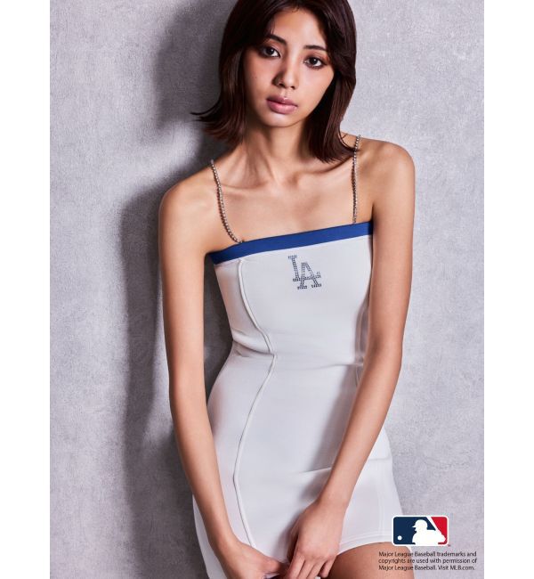 GYDA「GYDA［MLB］bijou logoベアワンピース」|ワンピース|