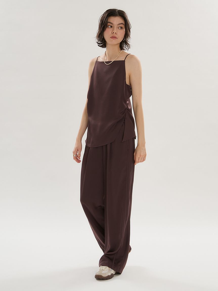 emmi atelier「サテンキャミトップス【セットアップ対応】」|キャミソール|