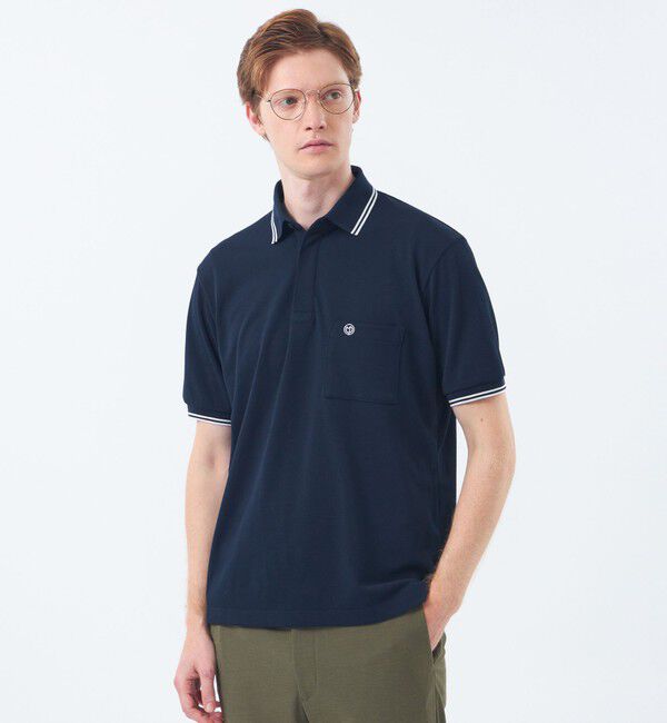 MACKINTOSH PHILOSOPHY「【WEEKENDER】 ELYPOLO（イーリーポロ） ソフトメッシュカノコ」|Tシャツ・カットソー|ネイビー