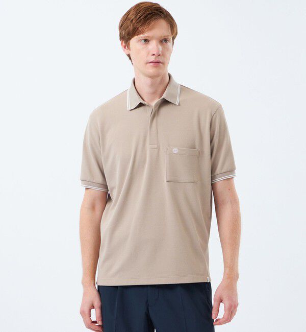 MACKINTOSH PHILOSOPHY「【WEEKENDER】 ELYPOLO（イーリーポロ） ソフトメッシュカノコ」|Tシャツ・カットソー|ベージュ