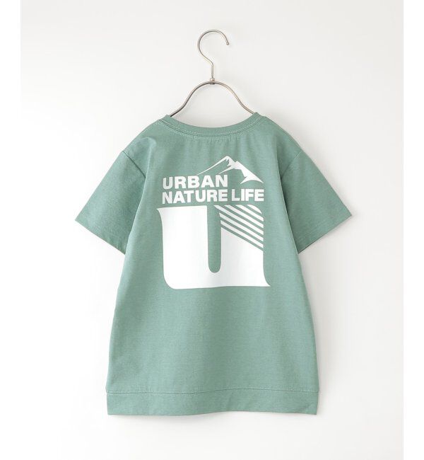 ikka kids「URBAN NATURE LIFE アーバンネイチャーライフ ドライCOOLバックプリントTシャツ（120~160cm）」|Tシャツ・カットソー|