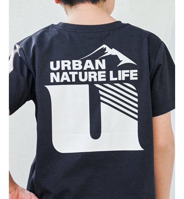 ikka kids「URBAN NATURE LIFE アーバンネイチャーライフ ドライCOOLバックプリントTシャツ（120~160cm）」|Tシャツ・カットソー|