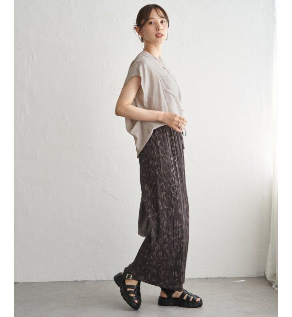 ikka「【セットアップ対応】冷感ボイルタックドルマンブラウス」|シャツ・ブラウス|