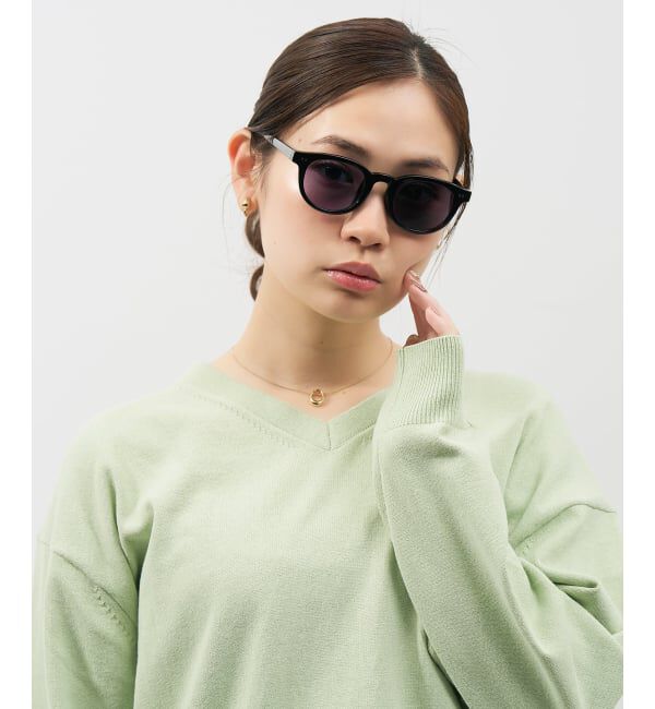  「【WEB限定】SUNCUTGlasses/UV100%CUT ウェリントン型 調光サングラス | 紫外線で色が変わる 紫外線対策」|サングラス|ブラック