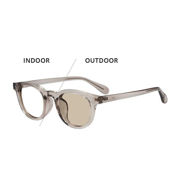  「【WEB限定】SUNCUTGlasses/UV100%CUT ウェリントン型 調光サングラス | 紫外線で色が変わる 紫外線対策」|サングラス|
