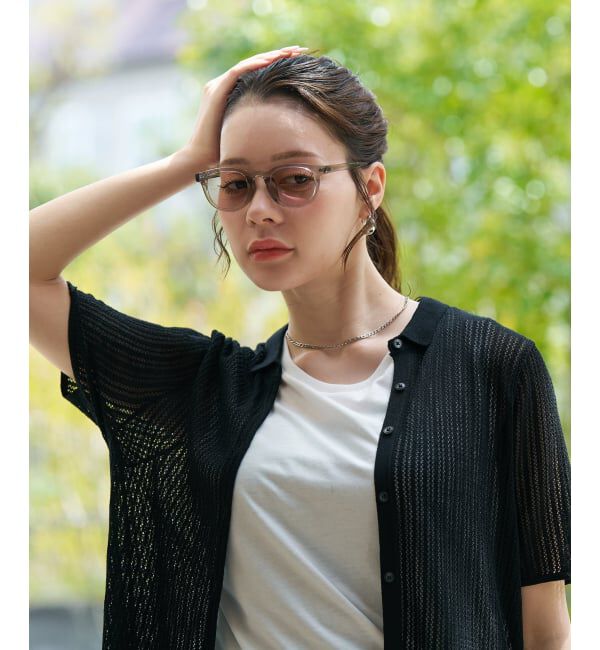  「【WEB限定】SUNCUTGlasses/UV100%CUT ウェリントン型 調光サングラス | 紫外線で色が変わる 紫外線対策」|サングラス|