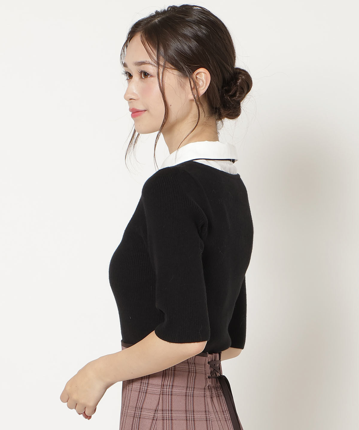 WILLSELECTION「シャツドッキングリブニット」|ニット・セーター|