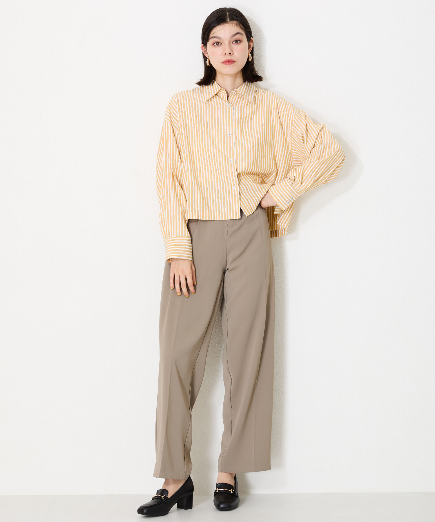 ORiental TRaffic「【跳べるパンプス/シリーズ累計１8０万足突破 】ビットヒールローファー/R-3214 厚手クッション」|パンプス|