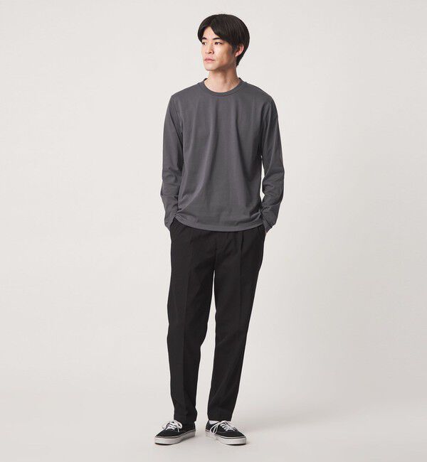 UNITED ARROWS green label relaxing「【WEB限定】JUST fit ジャケイン クルーネック 長袖 Tシャツ -吸水速乾・抗菌-」|Tシャツ・カットソー|