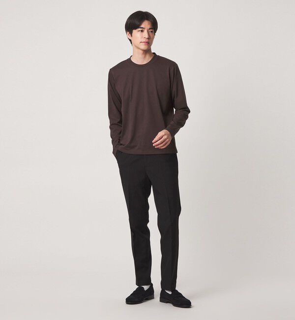 UNITED ARROWS green label relaxing「【WEB限定】JUST fit ジャケイン クルーネック 長袖 Tシャツ -吸水速乾・抗菌-」|Tシャツ・カットソー|