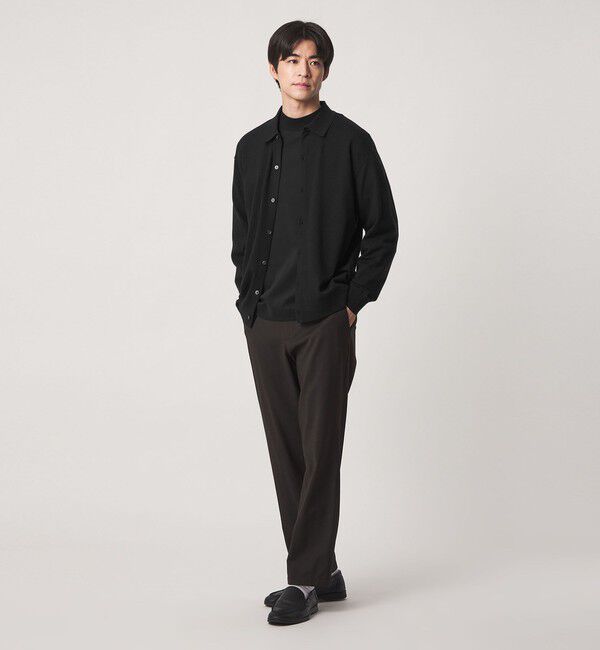 UNITED ARROWS green label relaxing「【WEB限定】JUST fit ハイゲージ ポロニット カーディガン」|カーディガン|