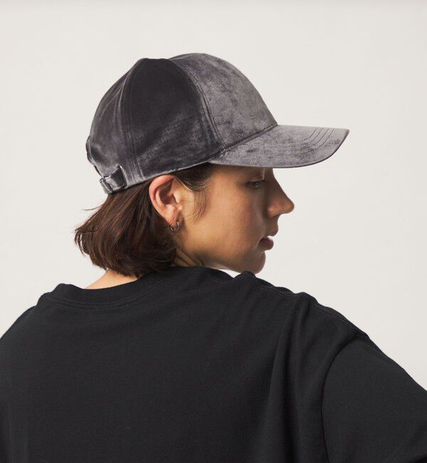UNITED ARROWS green label relaxing「ベルベット調 キャップ UVカット」|キャップ・キャスケット|LT.GRAY