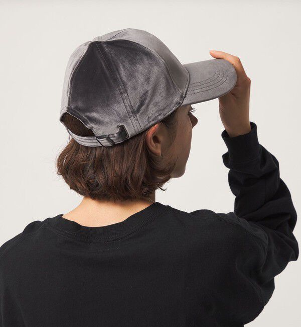 UNITED ARROWS green label relaxing「ベルベット調 キャップ UVカット」|キャップ・キャスケット|