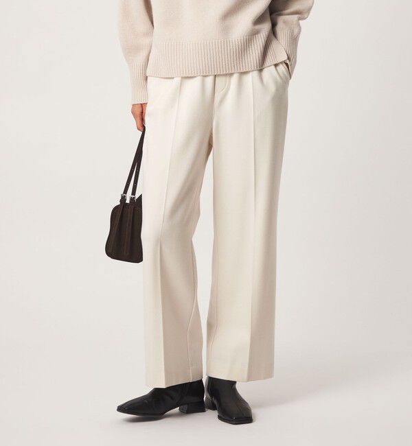 UNITED ARROWS green label relaxing「【結論シリーズ】ホッとニーハイフレアパンツ マシンウォッシャブル ストレッチ 帯電防止 」|その他|OFF WHITE